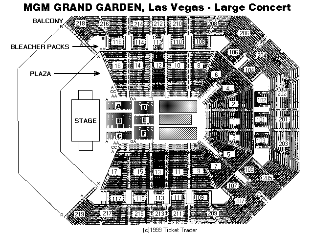 Mgm Concert Seating Chart
