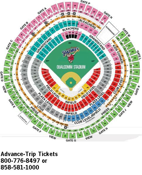 San Diego Padres Seating Chart